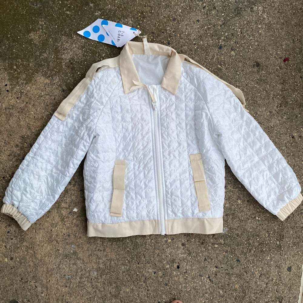 NWT! TIA CIBANI Tufted Coat 5/6